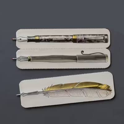 Kalemli Kitap Ayracı Beyaz