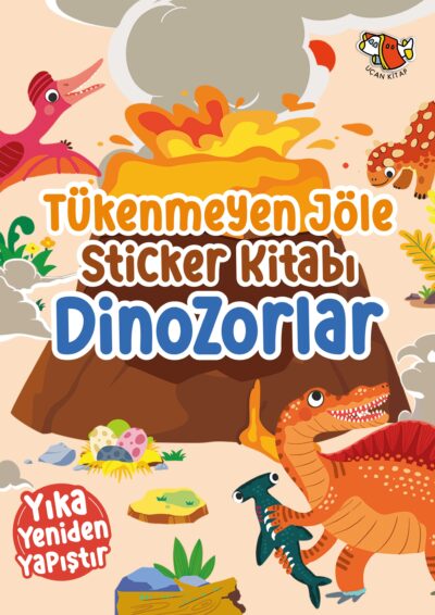 Tükenmeyen Jöle Sticker Kitabı Dinozorlar