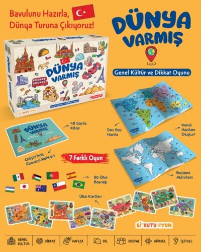 Dünya Varmış - Genel Kültür ve Dikkat Oyunu (7 Farklı Oyun)