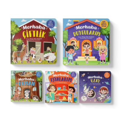 Merhaba Serisi Cırt Cırtlı Kitap Seti (5 Kitap)