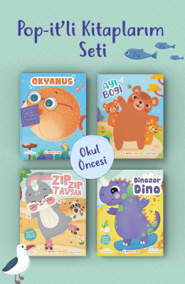 Pop-it’li Kitaplarım Seti - 4 Kitap (Bi Kutu Oyun)