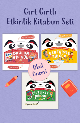 Cırt Cırtlı Etkinlik Kitabım Seti - 3 Kitap (Bi Kutu Oyun)