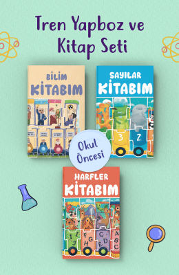 Tren Yapboz ve Kitap Seti - 3 Kitap (Bi Kutu Oyun)