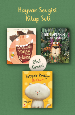 Hayvan Sevgisi Okul Öncesi Kitap Seti - (3 Kitap)
