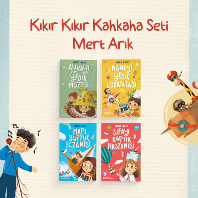 Kıkır Kıkır Kahkaha Seti - Mert Arık - (4 Kitap)