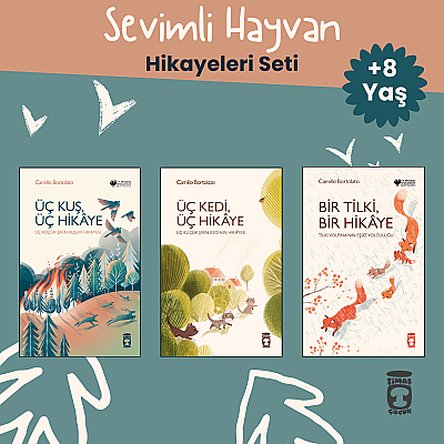 Sevimli Hayvan Hikâyeleri Seti - (3 Kitap)