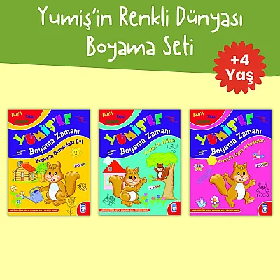 Yumiş’in Renkli Dünyası Boyama Seti (3 Kitap)