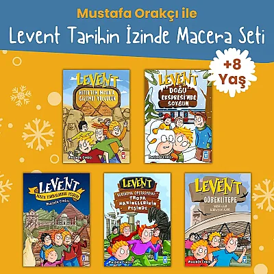 Levent Tarihin İzinde Macera Seti -(5 Kitap Set) - Mustafa Orakçı