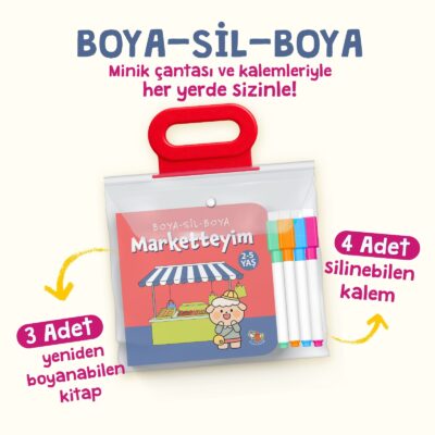 Boya Sil Boya 2 - Marketteyim - Evdeyim - Parktayım 2-5 yaş